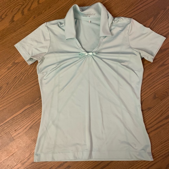 Nike Tops - Nike dri-fit mint green polo shirt